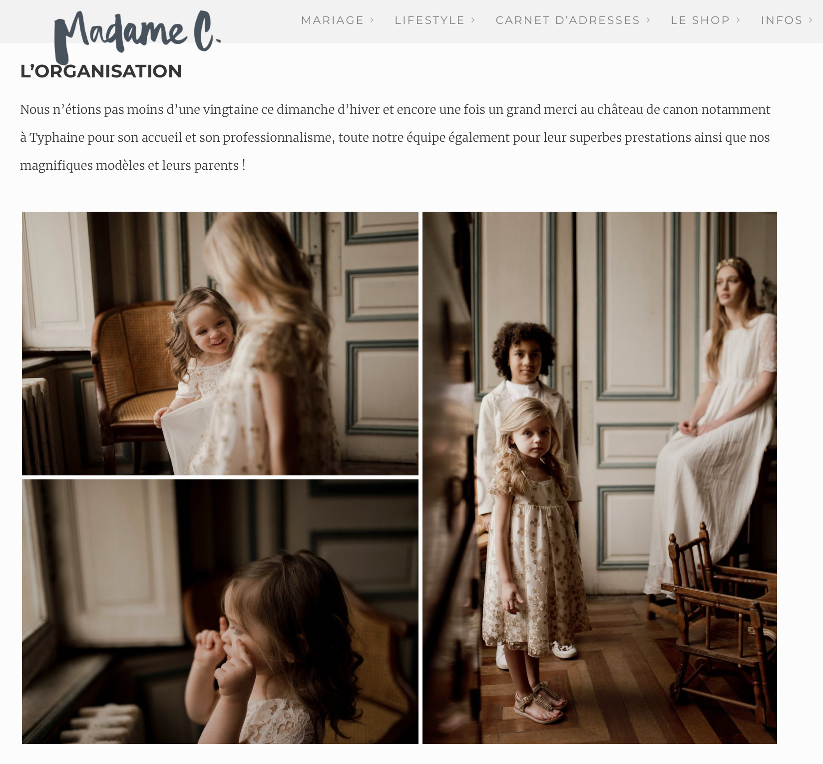 Article Blog de Madame C