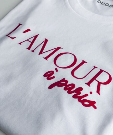 Prêt a porter T-shirt L'amour à Paris Duodem E-shop Elise Martimort