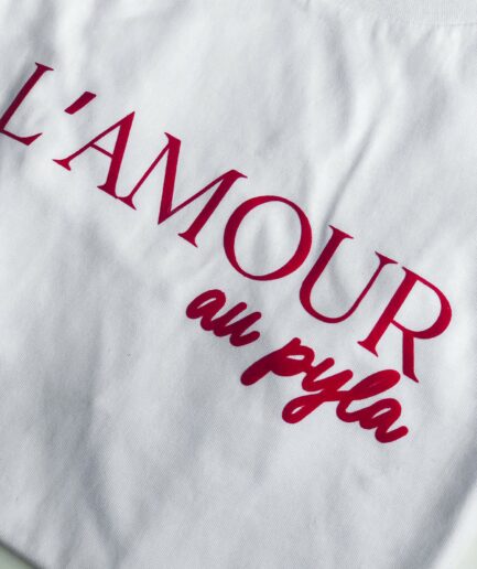 Prêt a porter T-shirt L'amour au Pyla Duodem E-shop Elise Martimort