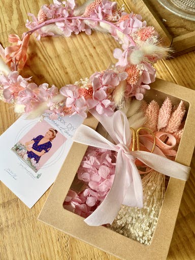 Box cadeau DIY Kit couronne de fleurs EVJF Sophie Gomes de Miranda Elise Martimort