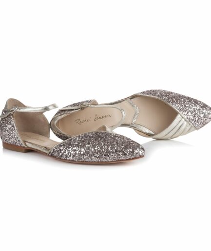 Rachel Simpson France chaussures de mariee doree chaussures mariage chaussure vintage