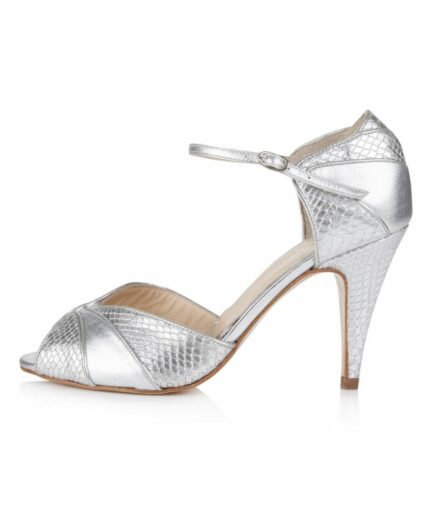 chaussure de mariage Gigi Silver - Rcahel Simpson