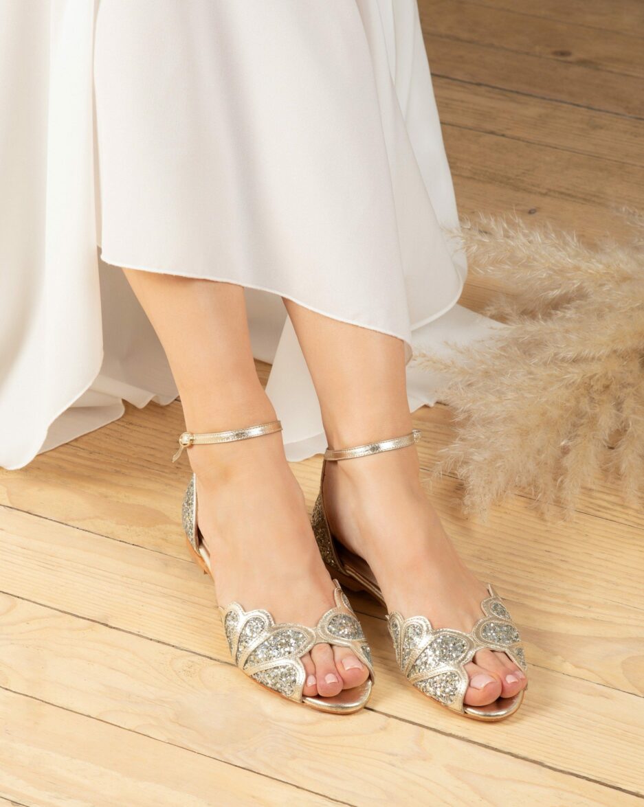 Chaussures mariee Rachel Simpson paillettes mariage