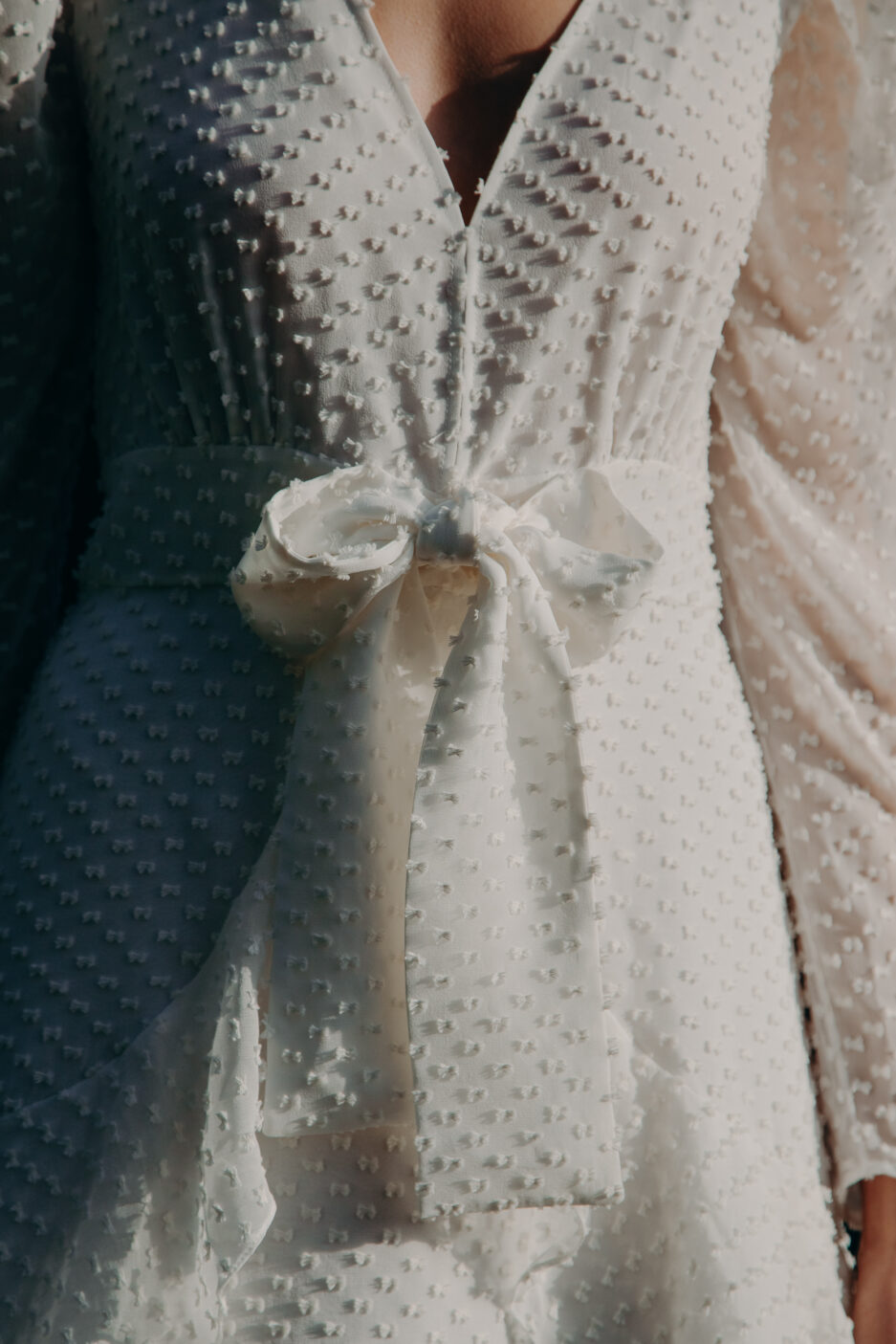 Robe mariage civil - ELISE MARTIMORT- Robe plumetis blanche HOPE 11