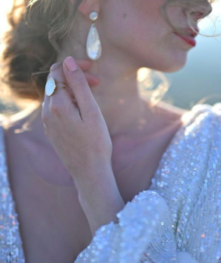 Boucles d'oreille mariage Elsa- Bijoux Viadoli